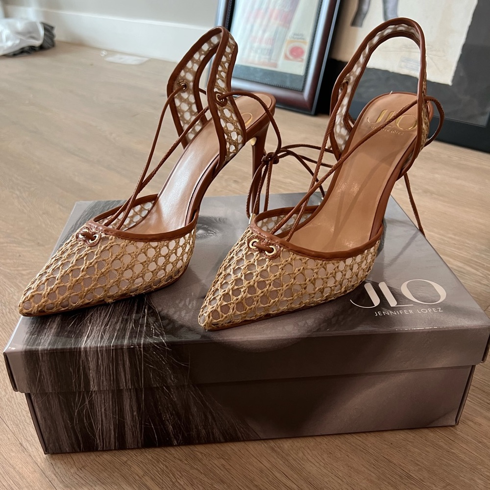 JLo lace up heel